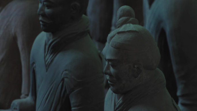 中国的兵马俑。世界遗产遗址景观考古发现