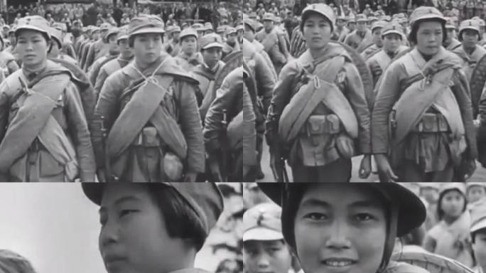 1940年奔赴前线的女战士