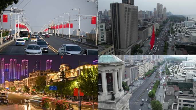 武汉城市地标视频素材