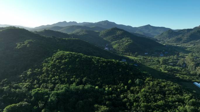 航拍辽宁千山地理风光