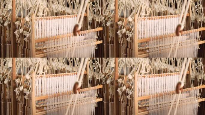 织布机 传统工艺 手工纺织 匠人精神