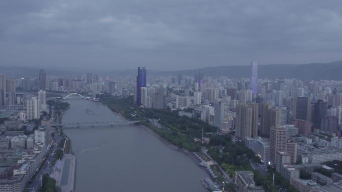 【4K】兰州黄河两岸夜景