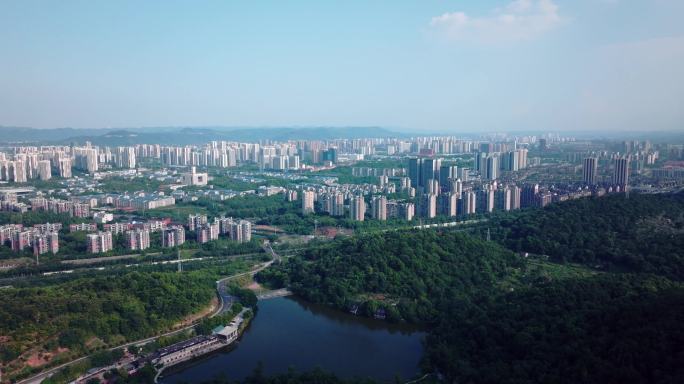 原创大山城市远景航拍宣传片4K素材