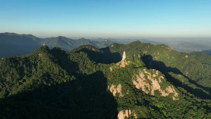 航拍辽宁千山地理风光