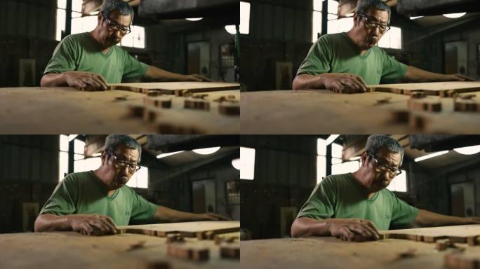 残疾木雕师的日常生活