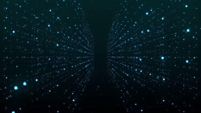 【通道】蓝色科技粒子虚空间通道背景素材