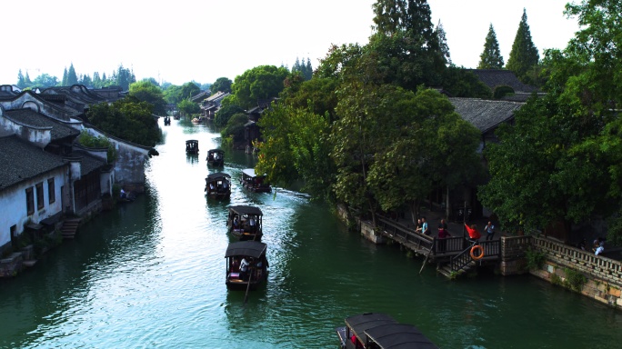 乌镇景区 旅游风景 江浙水乡 江南美景