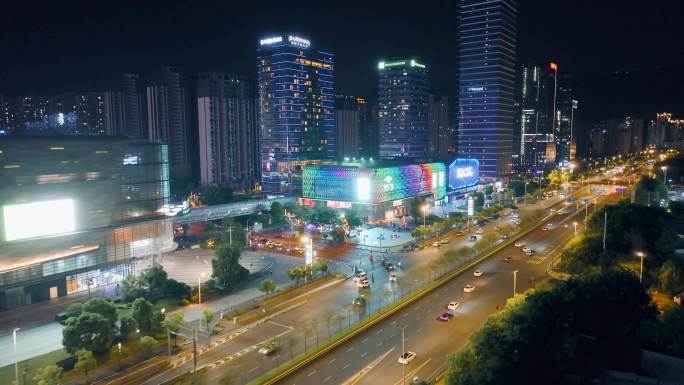 福州泰禾广场夜景航拍