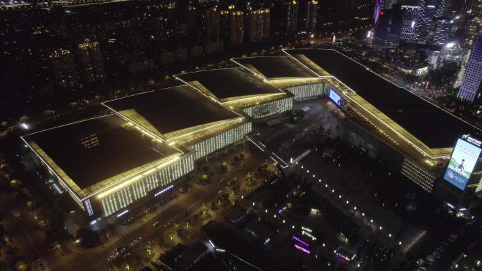 【4K】苏州国际博览中心夜景