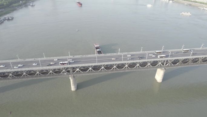 【4K】俯瞰武汉长江大桥