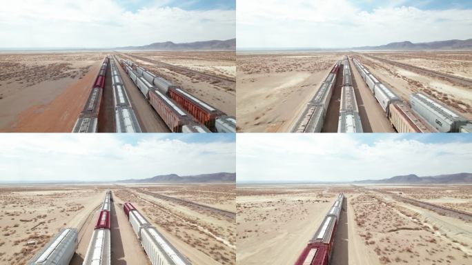 火车停在沙漠里车厢