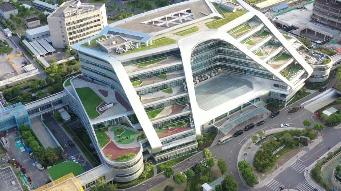 4K原素材-上海新虹桥国际医学中心