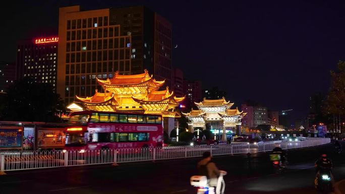 昆明金马碧鸡坊夜景2