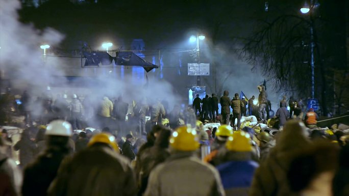 基辅路障上的抗议者——Euromaidan