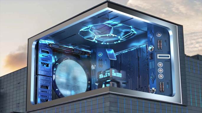 科技小球芯片动画