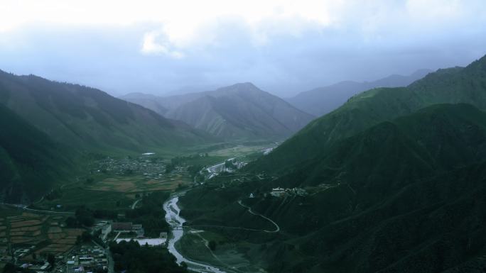 西宁同仁县高山水库水稻