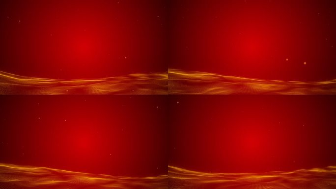 翻涌版红色粒子海循环视频