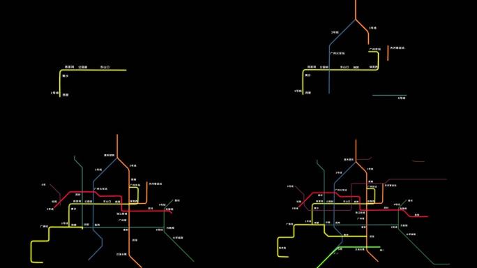 广州地铁线网