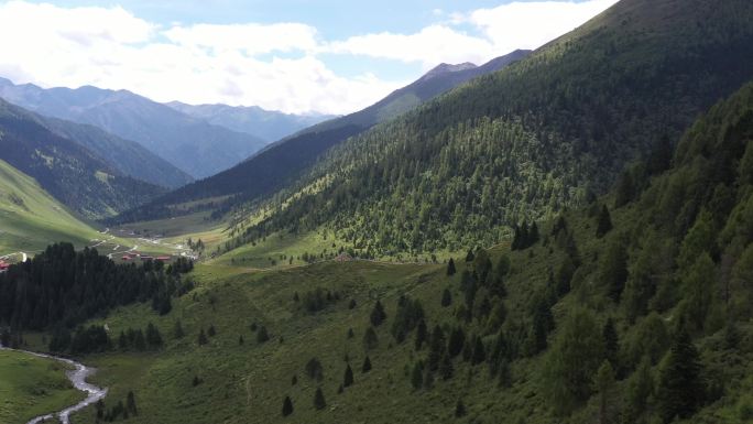 西藏北欧风景/4k高清航拍原视频