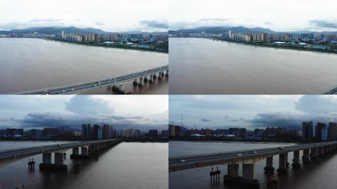 温州瓯江沿岸航拍2