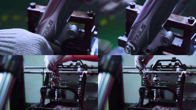 电动车生产线 工业制造 电车组装 工厂车间