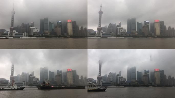 上海乌云延时东方明珠城市