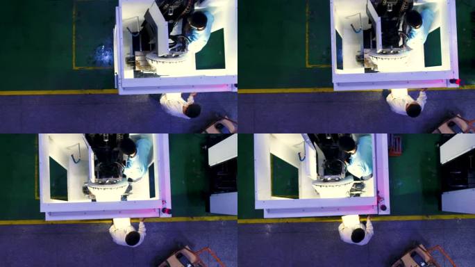 工厂车间 数控机床 自动化 设备组装