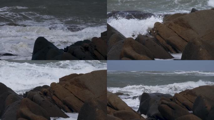 台风天看海-慢镜头