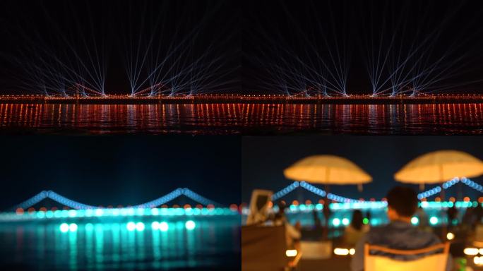 4K星海大桥灯光秀
