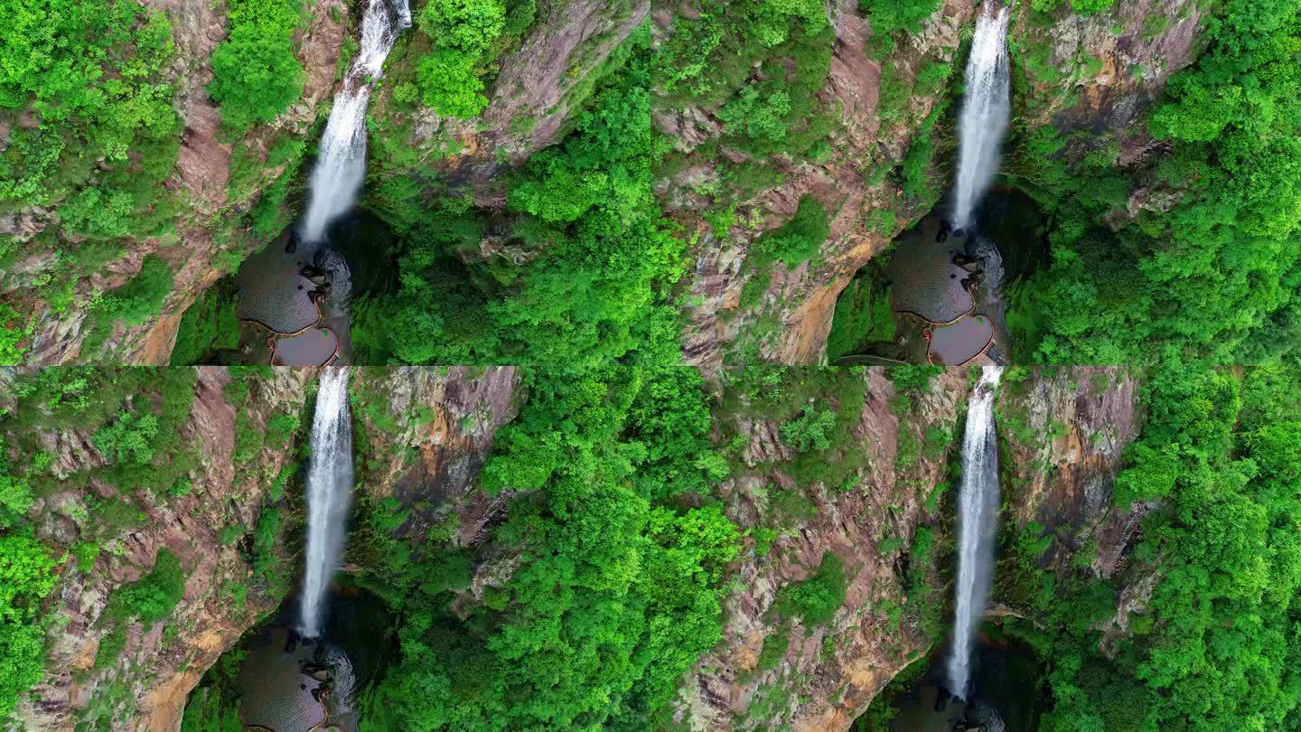 磐安 悬崖 瀑布 泉水 森林