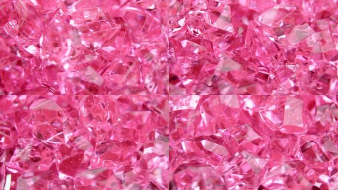 抽象水晶粉红色背景可循环