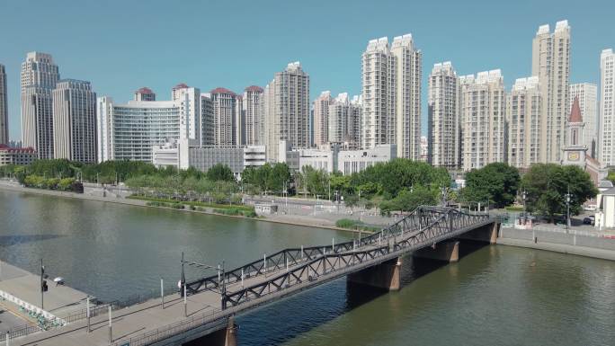 【原创4k】海河沿线 城市空镜