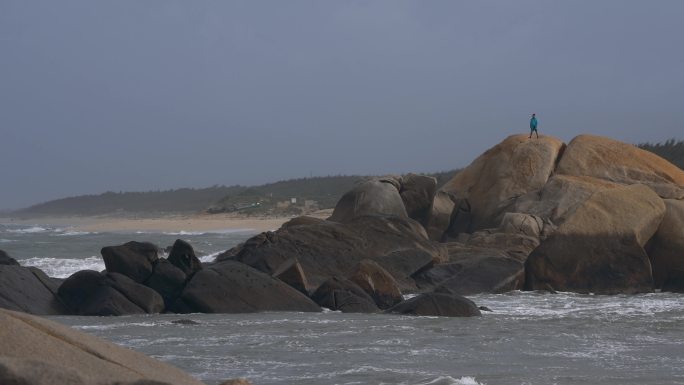 海岸巨石