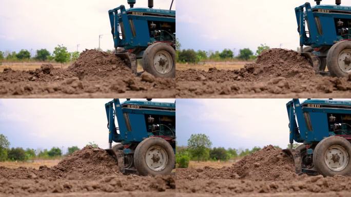 耙平土壤道路施工建设修路挖掘压路机混凝土