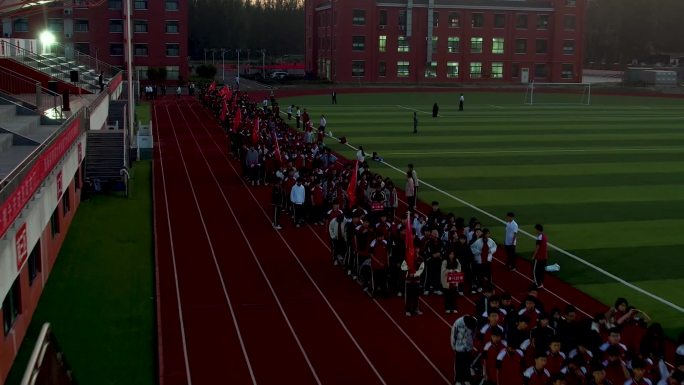 三维学校大操场跑道足球场国际双语学校B