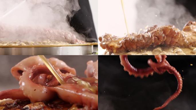 章鱼水煎肉 水煎肉 煎肉 水煎肉拌饭