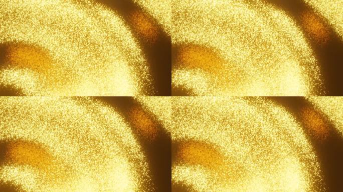 金色粒子波浪