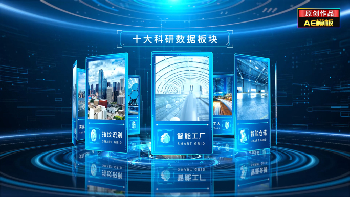 旋转科技图文数据分类分支展示