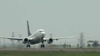 波音737飞机起飞视频素材