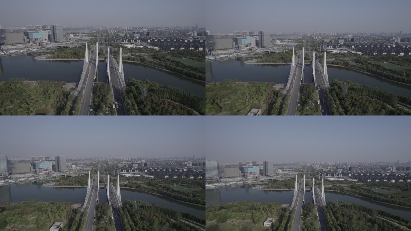 郑州北三环航拍桥梁D-log