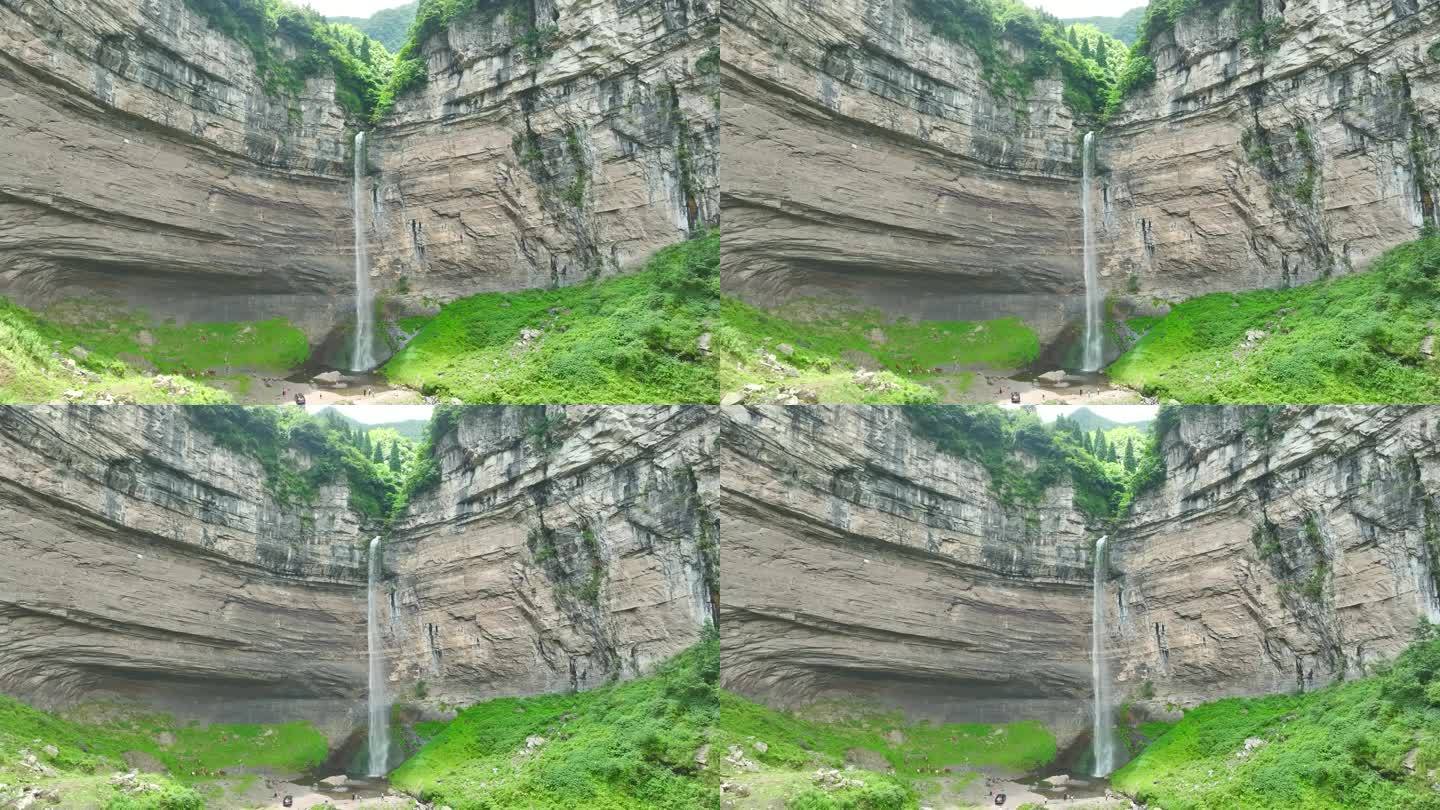 航拍贵州纳雍吊水岩瀑布
