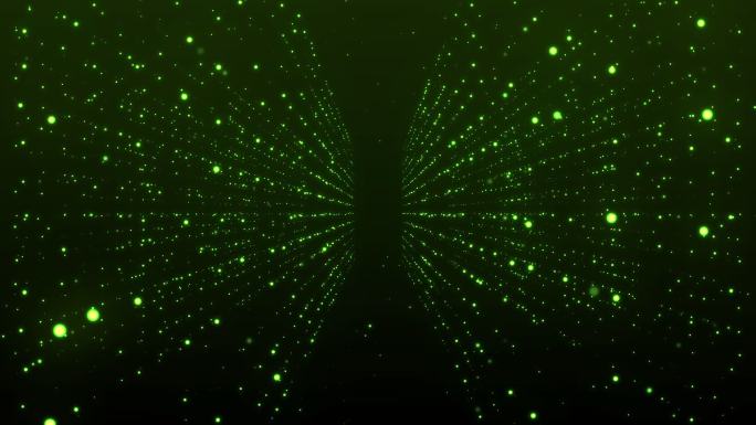 【通道】绿色科技粒子虚空间通道背景素材