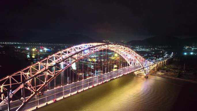 横琴二桥广澳高速钢铁桥梁灯光效果