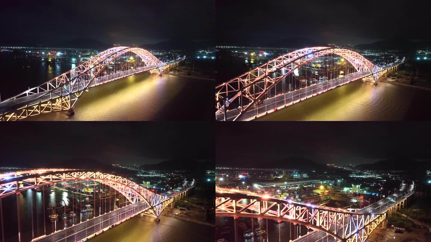 横琴二桥广澳高速钢铁桥梁灯光效果