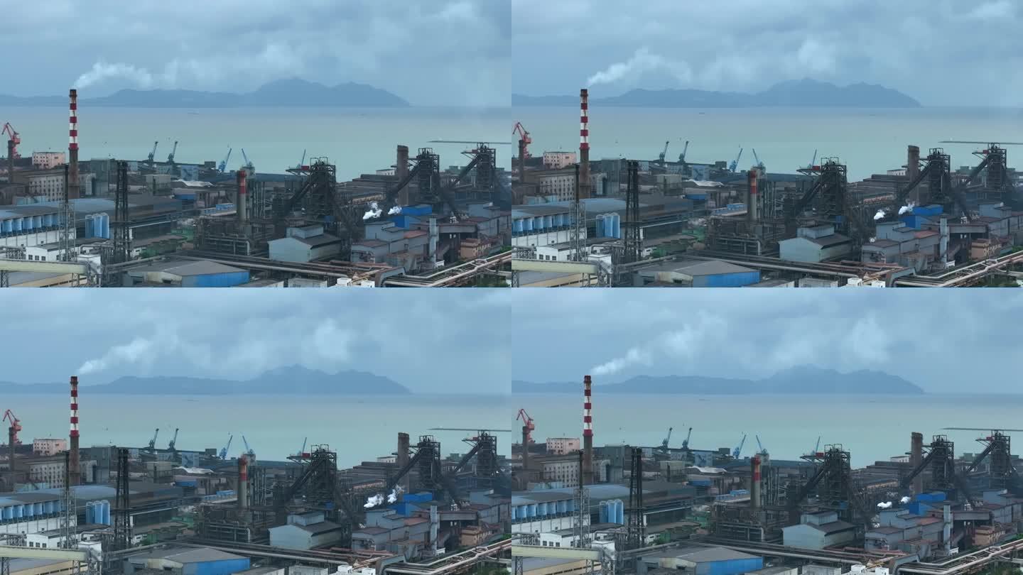 大型钢铁厂重工业大型企业污染