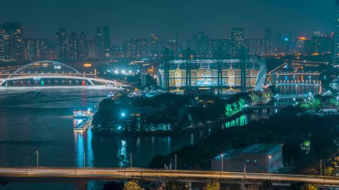 广州_海心沙_夜景固定延时