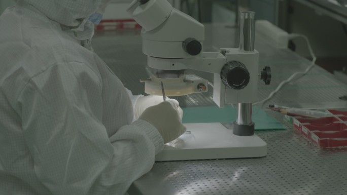 显微镜 手部操作 检测 设备 实验室