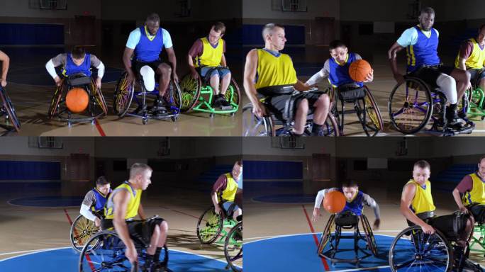 轮椅篮球运动员残运会