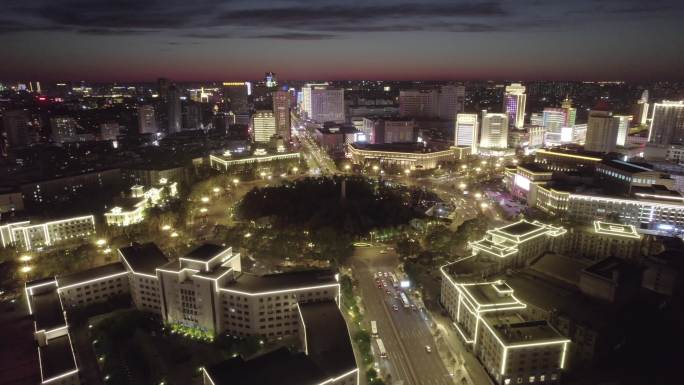 【4K】长春人民广场夜景