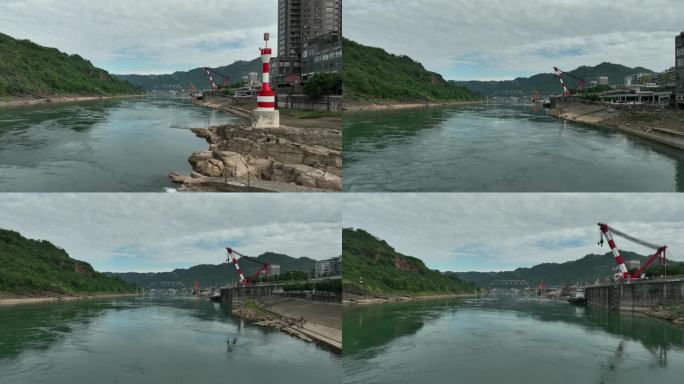 昭通市水富市金沙江航拍